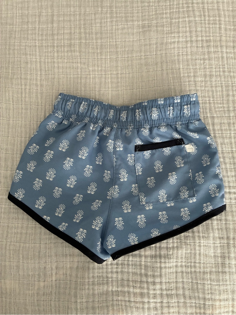 Minnow Swim Blue Block Print Rashguard Set 2T - Picture 7 of 7